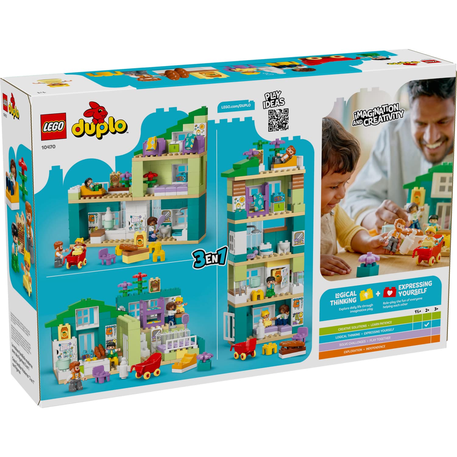 LEGO® 10470 3-in-1 Modern Family House with Figures - DUPLO®