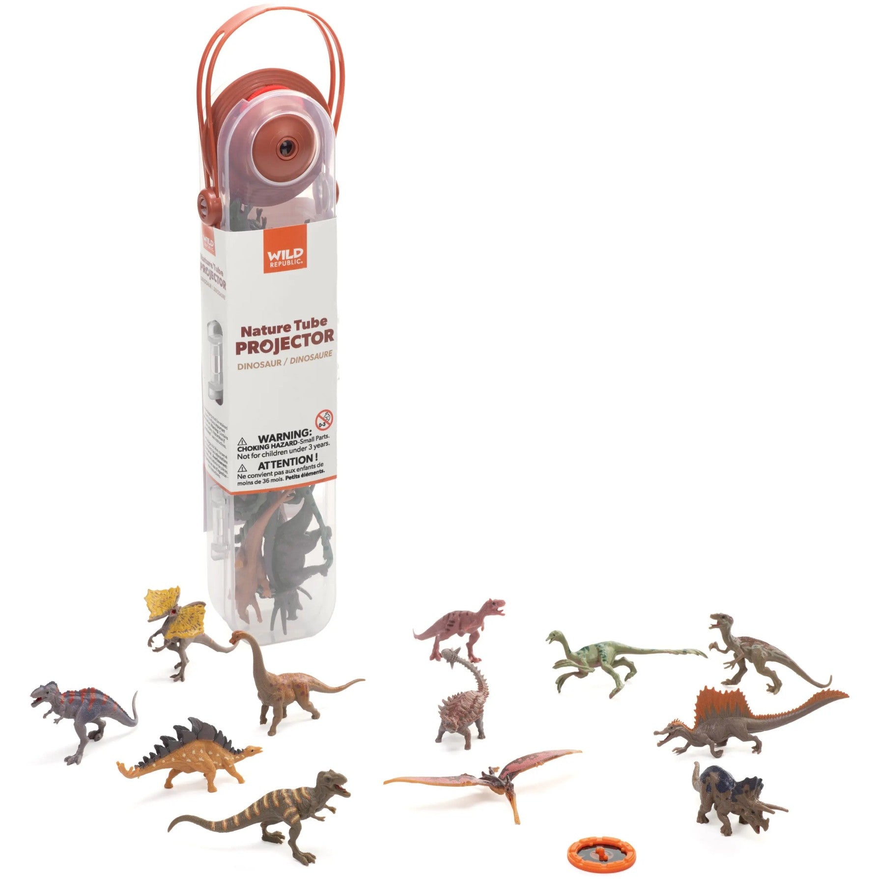 Wild Republic - Nature Tube Projector Dinosaur Animal Figures
