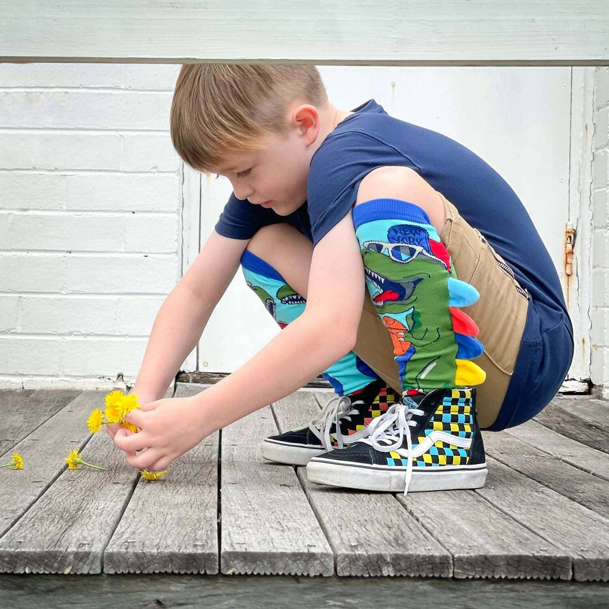 Madmia - Dinosaur Socks Kids & Adults Age 6y+