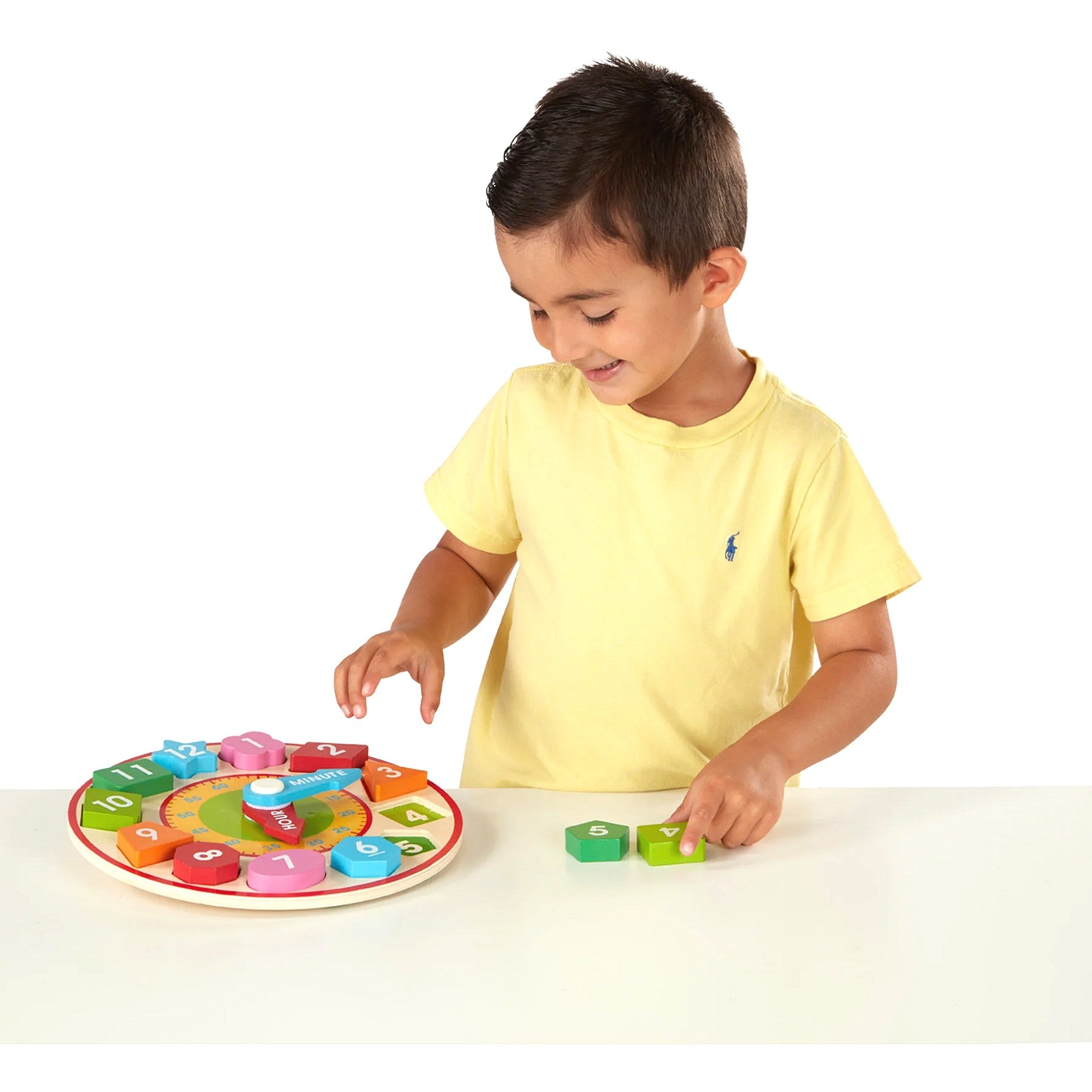 Melissa & Doug - Wooden Shape Sorting Clock