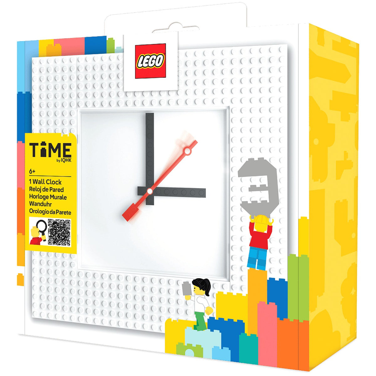 LEGO - Wall Clock White (My Own Creation)