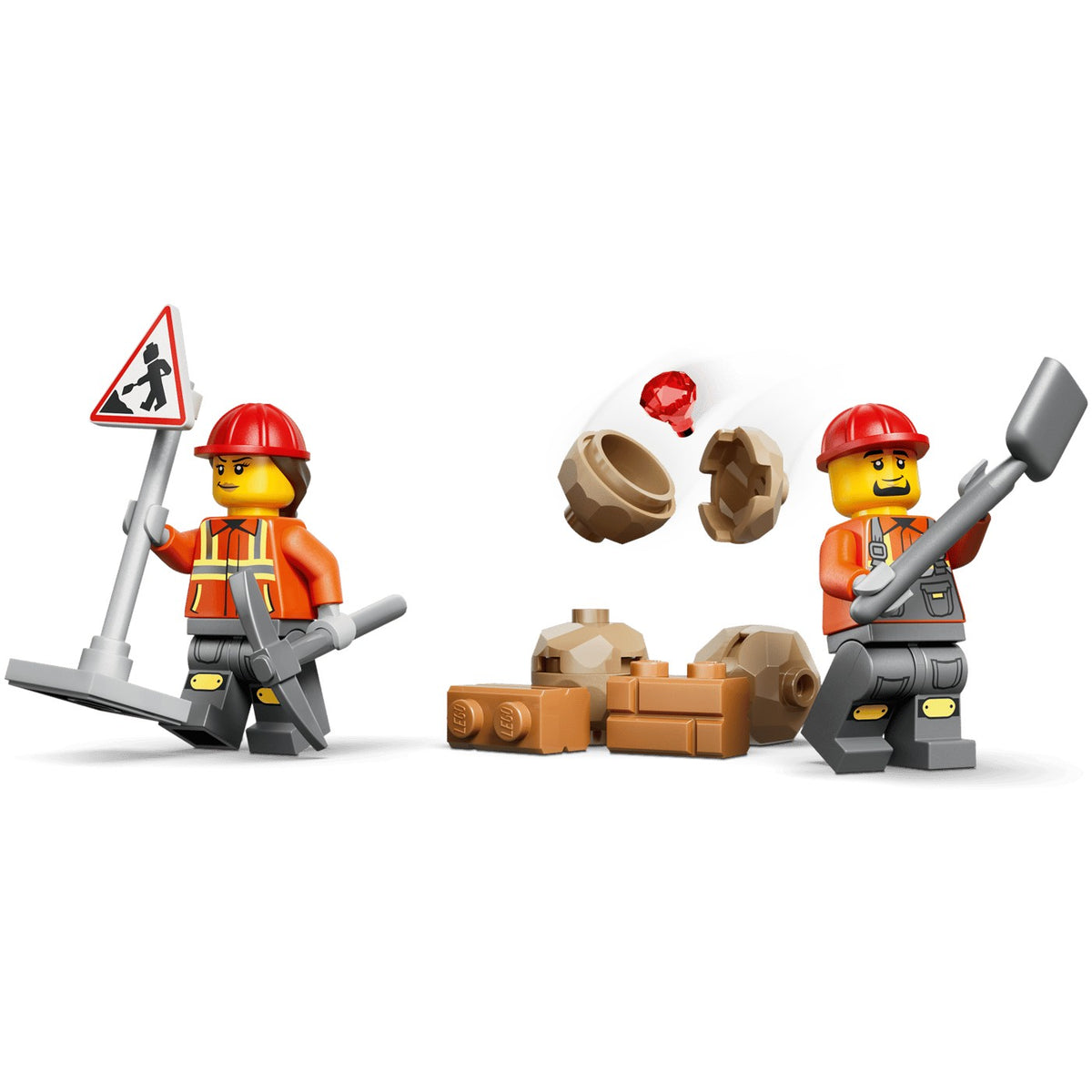 LEGO® 60480 Yellow Backhoe Loader - City