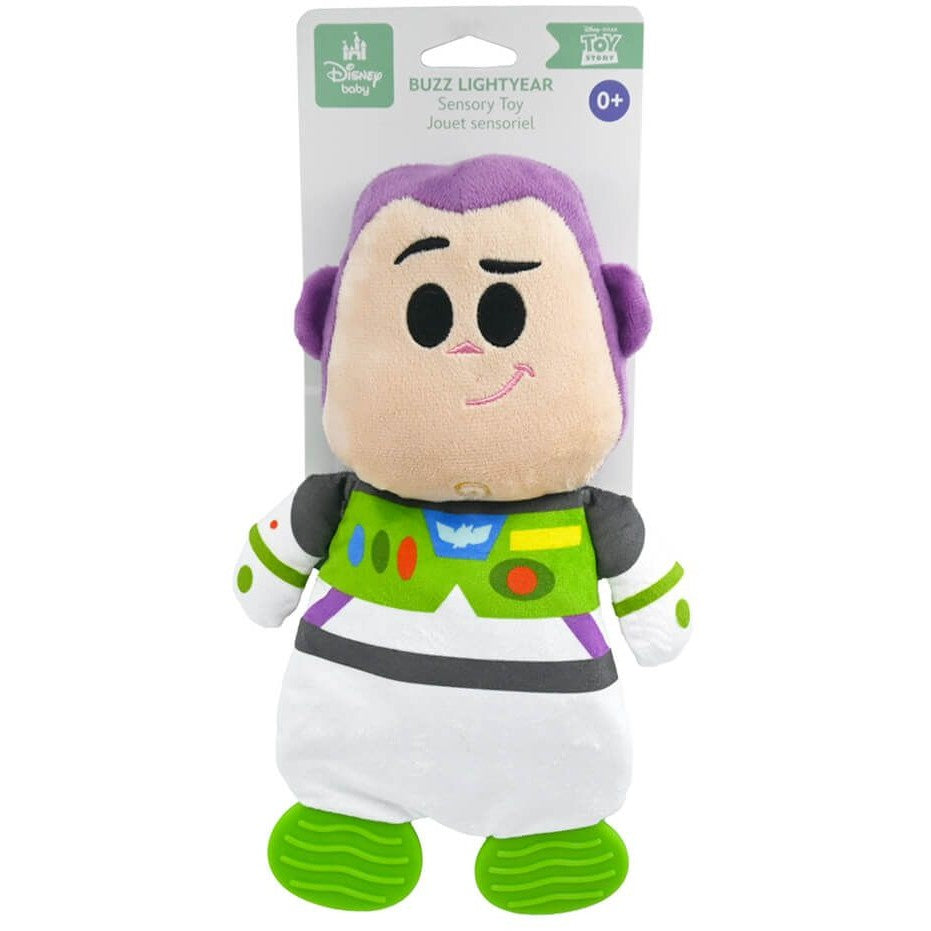 Disney Baby - - Toy Story Buzz Lightyear Sensory Toy with Teether Feet - Jasnor