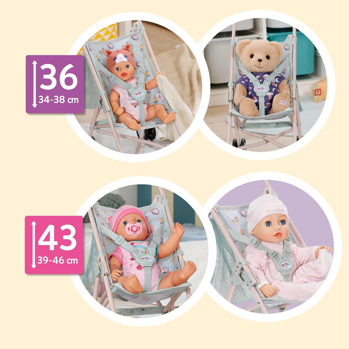 BABY born - Jungle Doll Stroller with Bag
