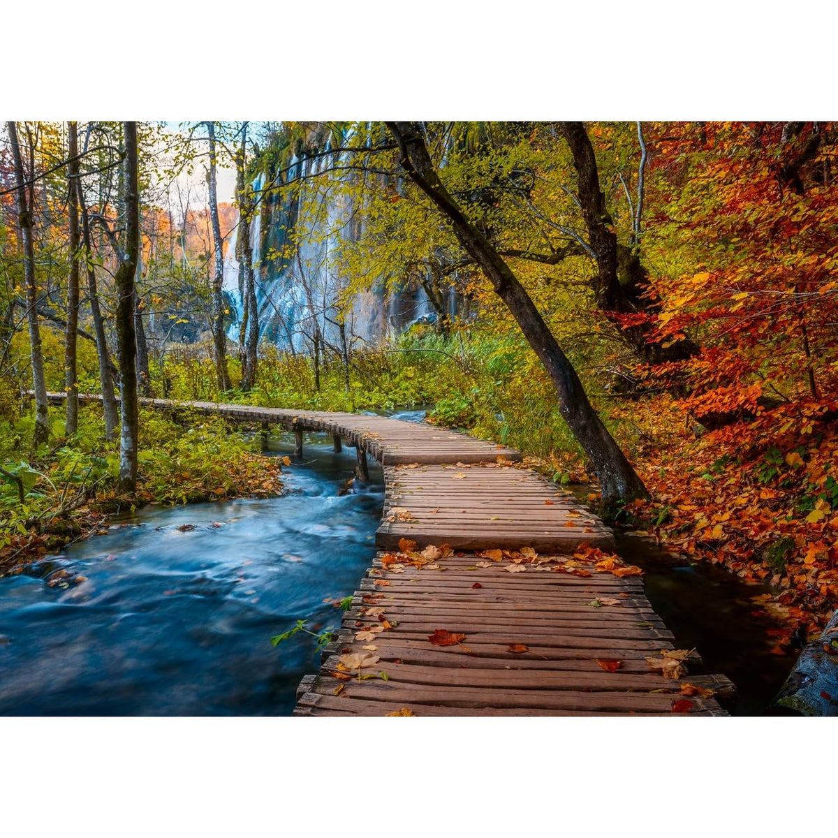 Ravensburger - Beautiful Walkways Autumnal Wooden Trail Jigsaw Puzzle 1000 Pieces