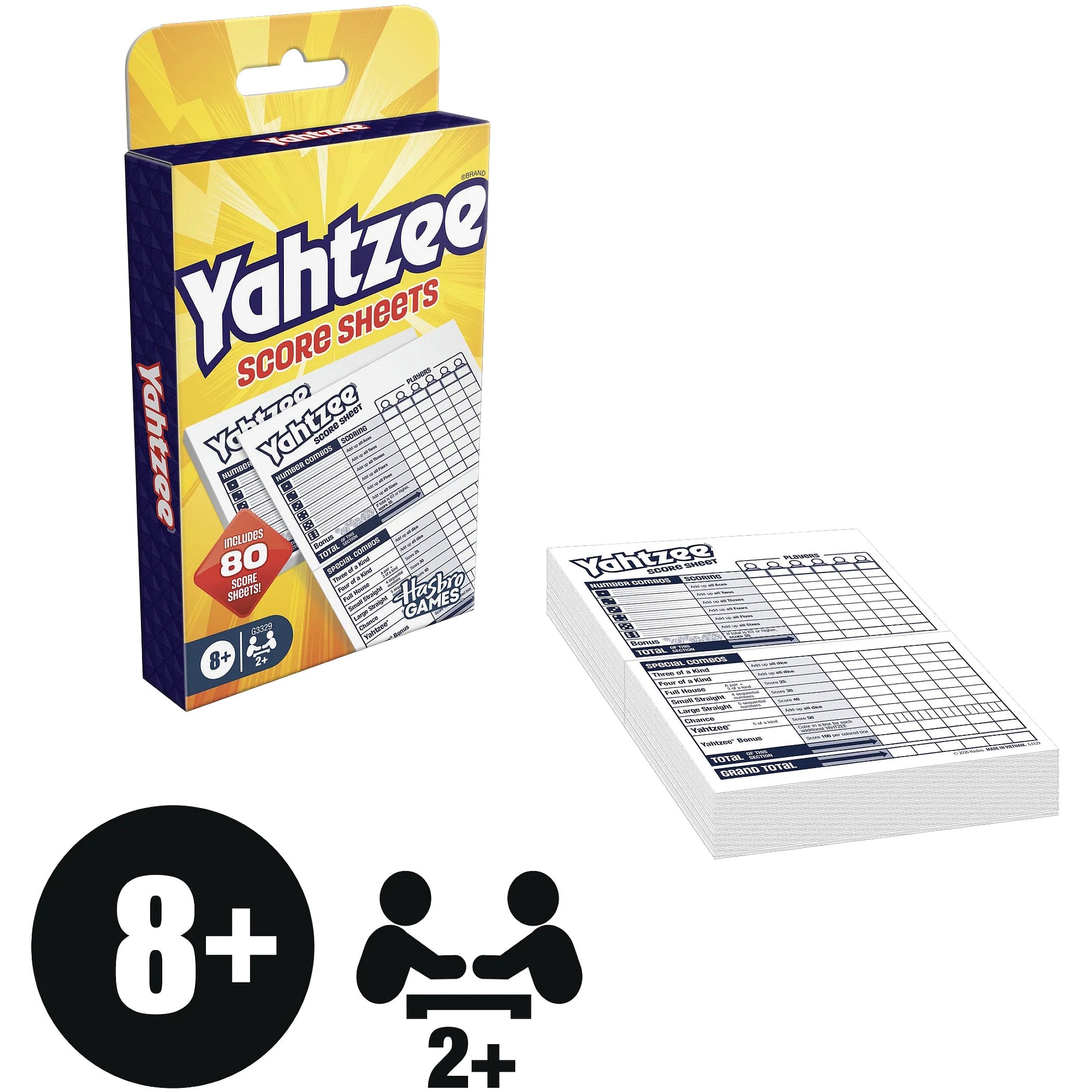 Hasbro GAMES - Yahtzee Score Sheets