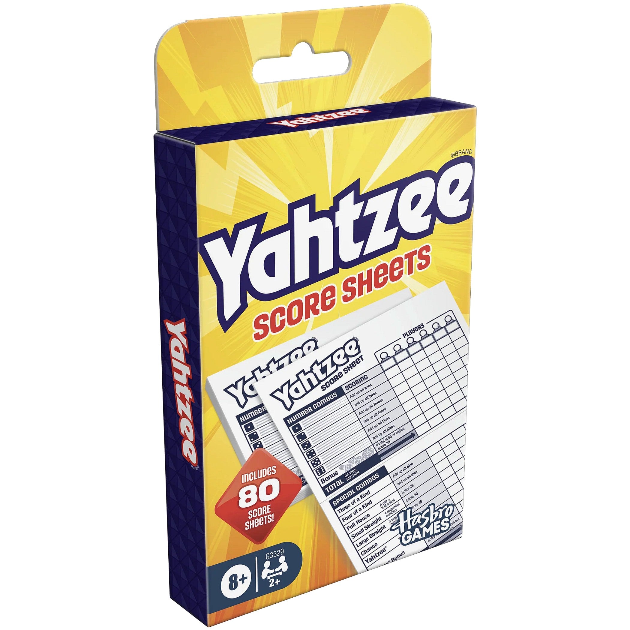Hasbro GAMES - Yahtzee Score Sheets