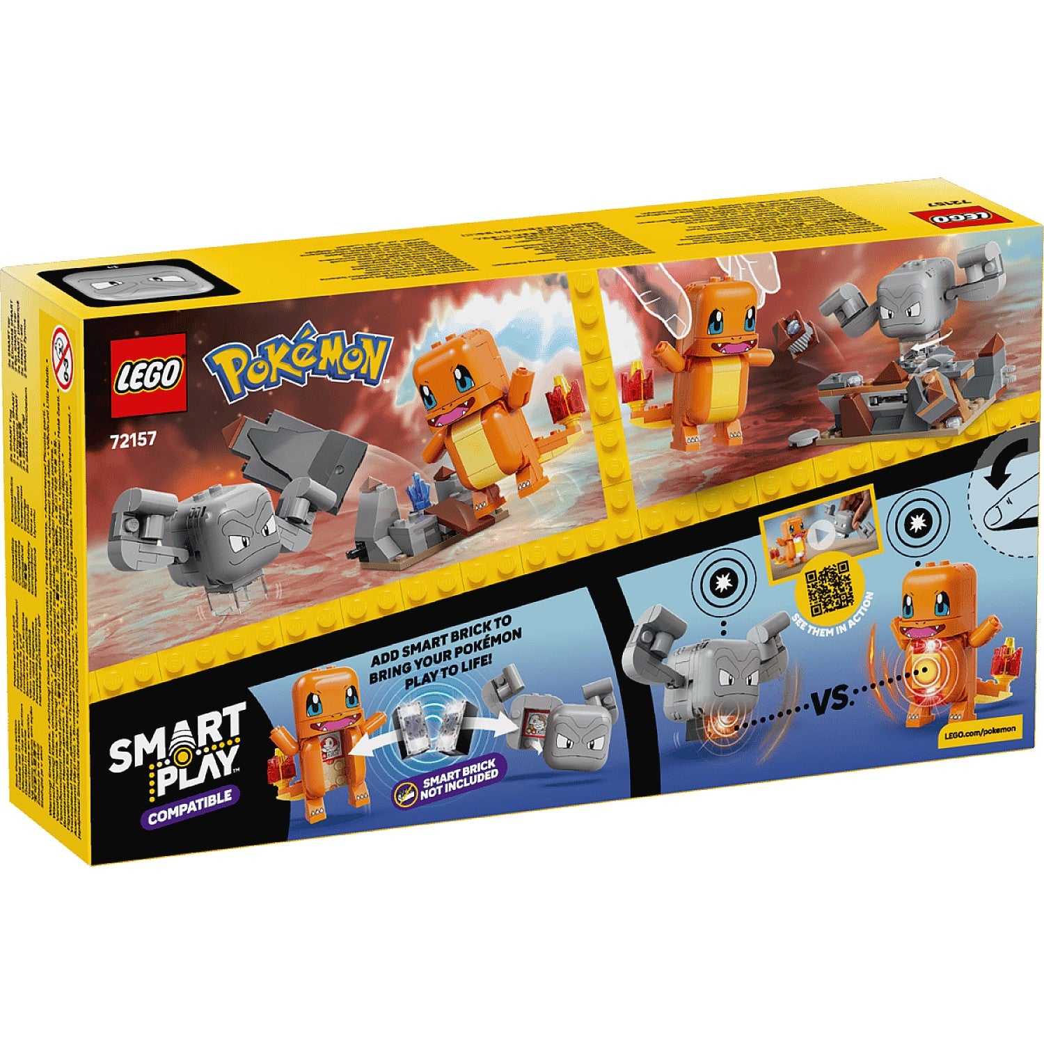 LEGO® 72157 SMART Play™ Compatible Charmander and Geodude's Cavern Clash - Pokémon™