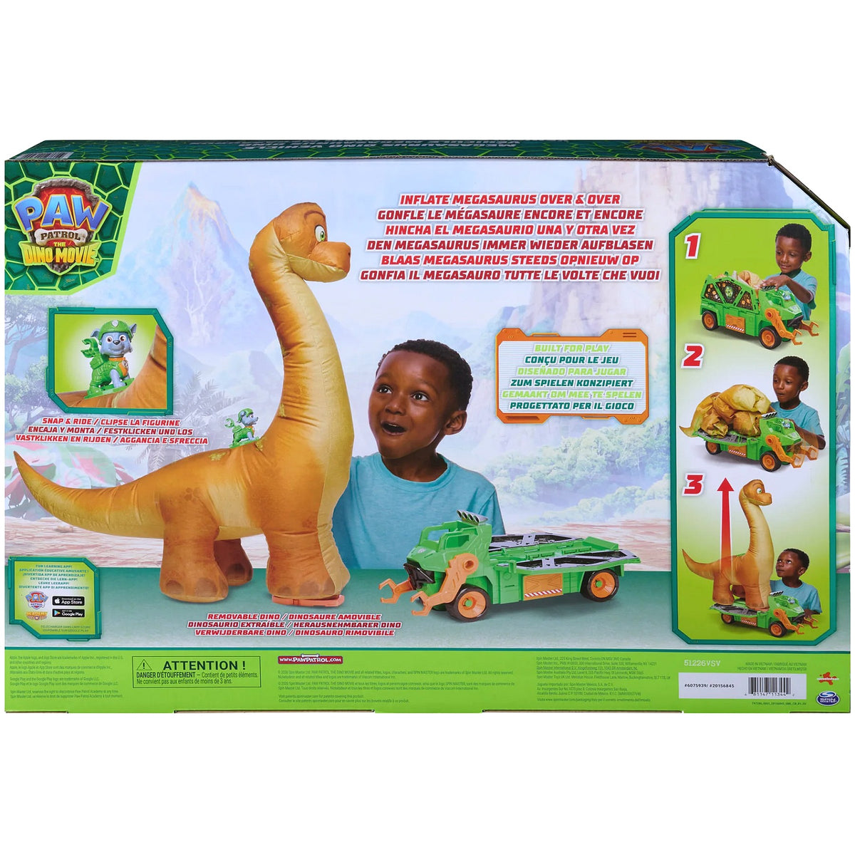 Paw Patrol - The Dino Movie Megasaurus Dino Vehicle - Spin Master