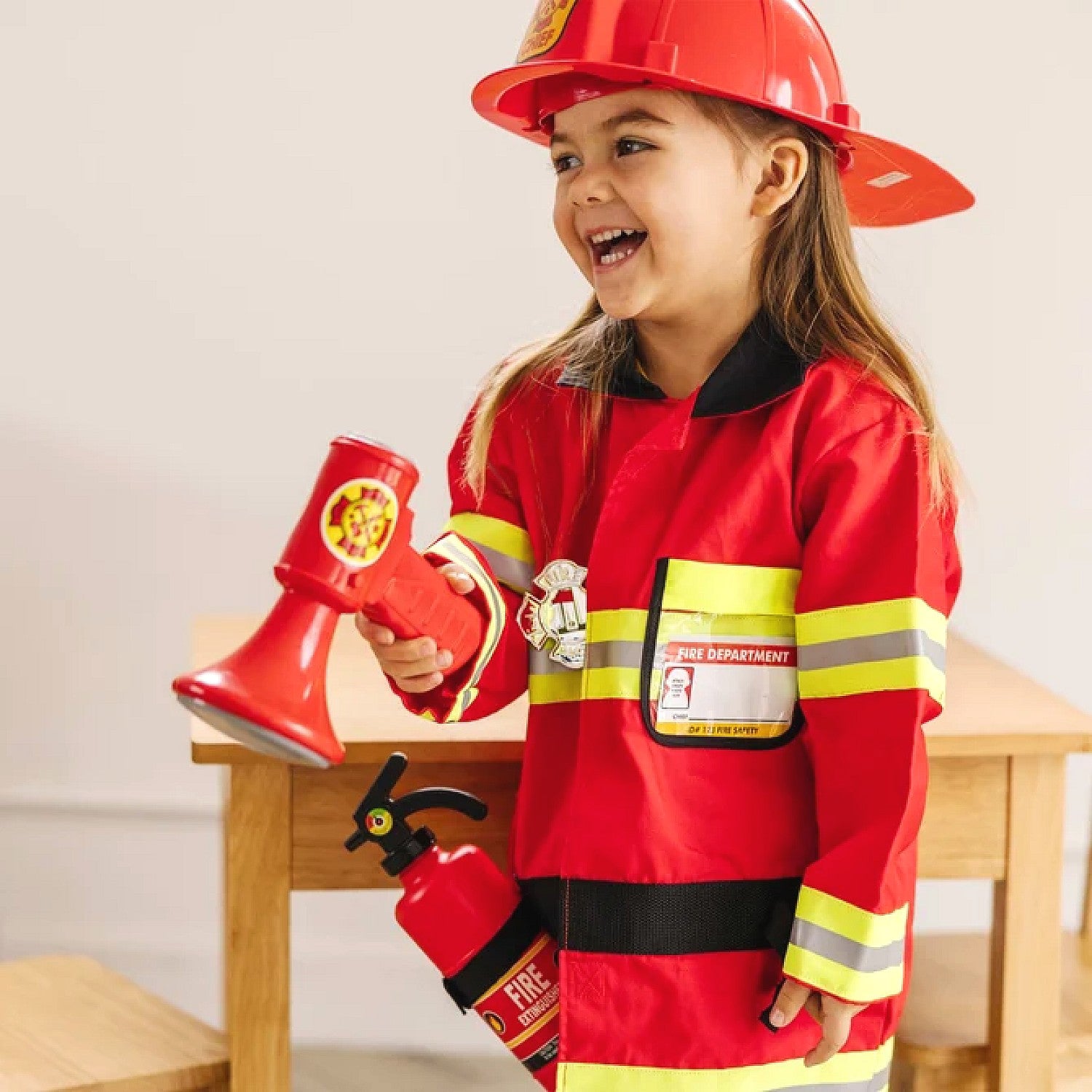 Melissa & Doug - Fire Chief Role Play Costume Set Age 3-6yrs