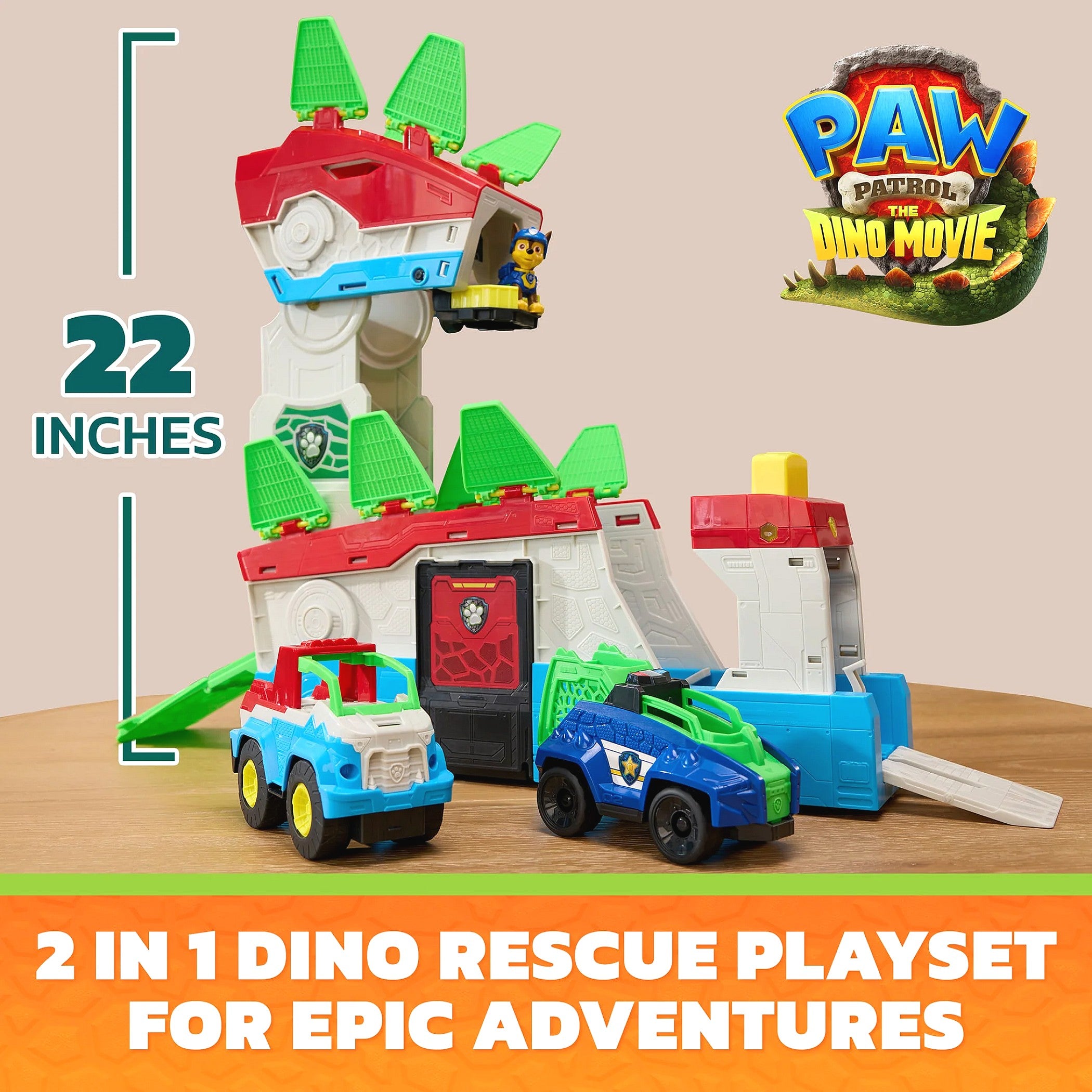 Paw Patrol - The Dino Movie Dino Mobile Headquarters Playset - Spin Master