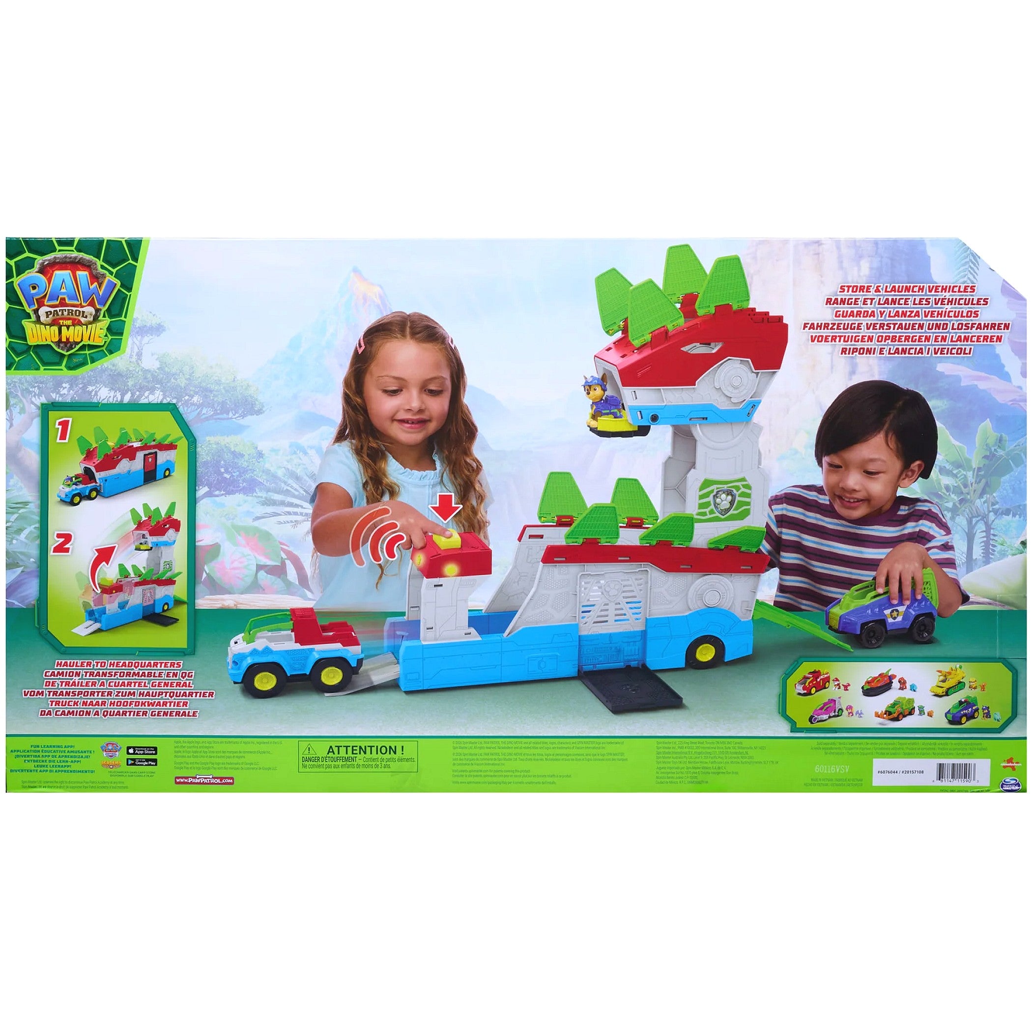 Paw Patrol - The Dino Movie Dino Mobile Headquarters Playset - Spin Master