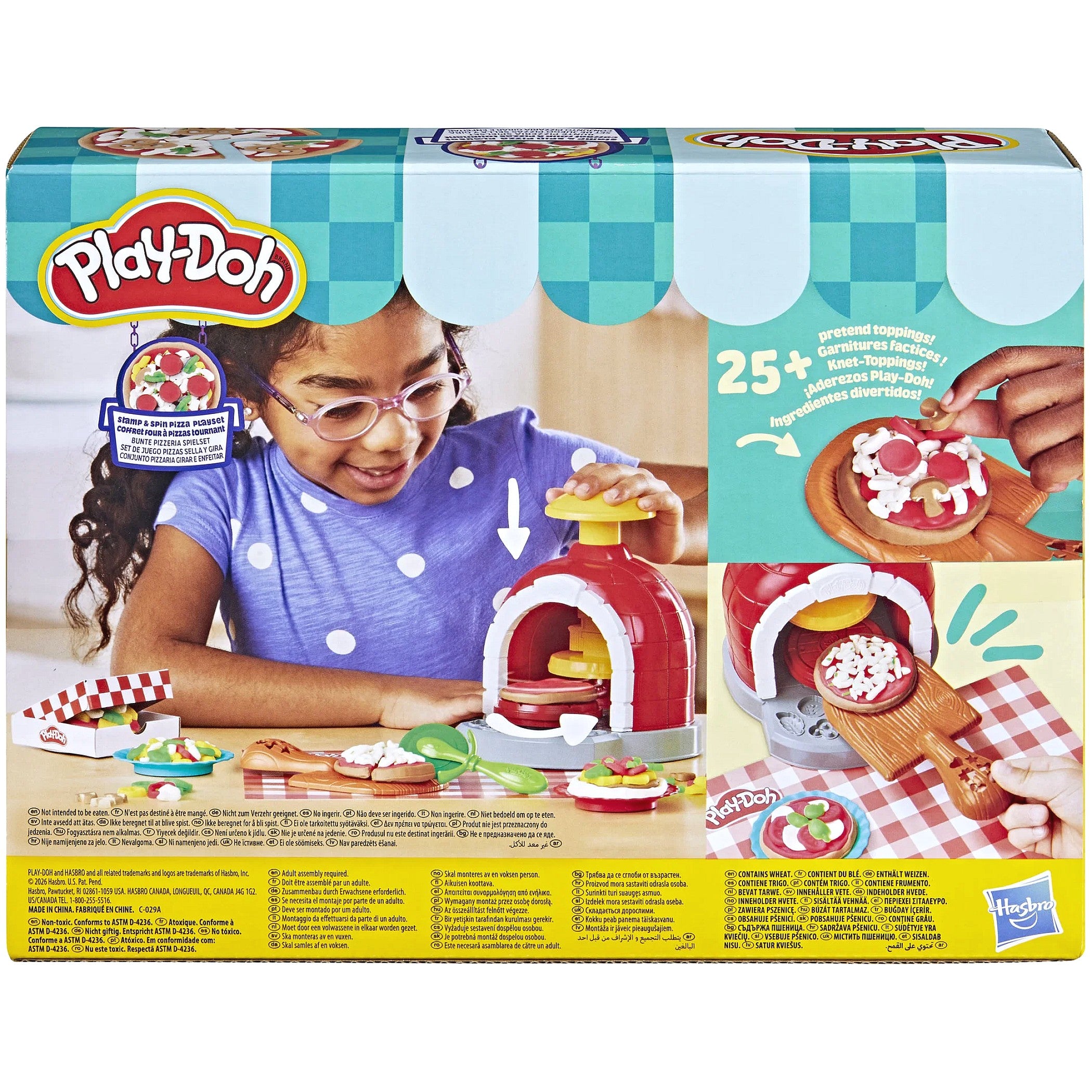 Play-Doh - Stamp And Spin Pizza Playset - Hasbro