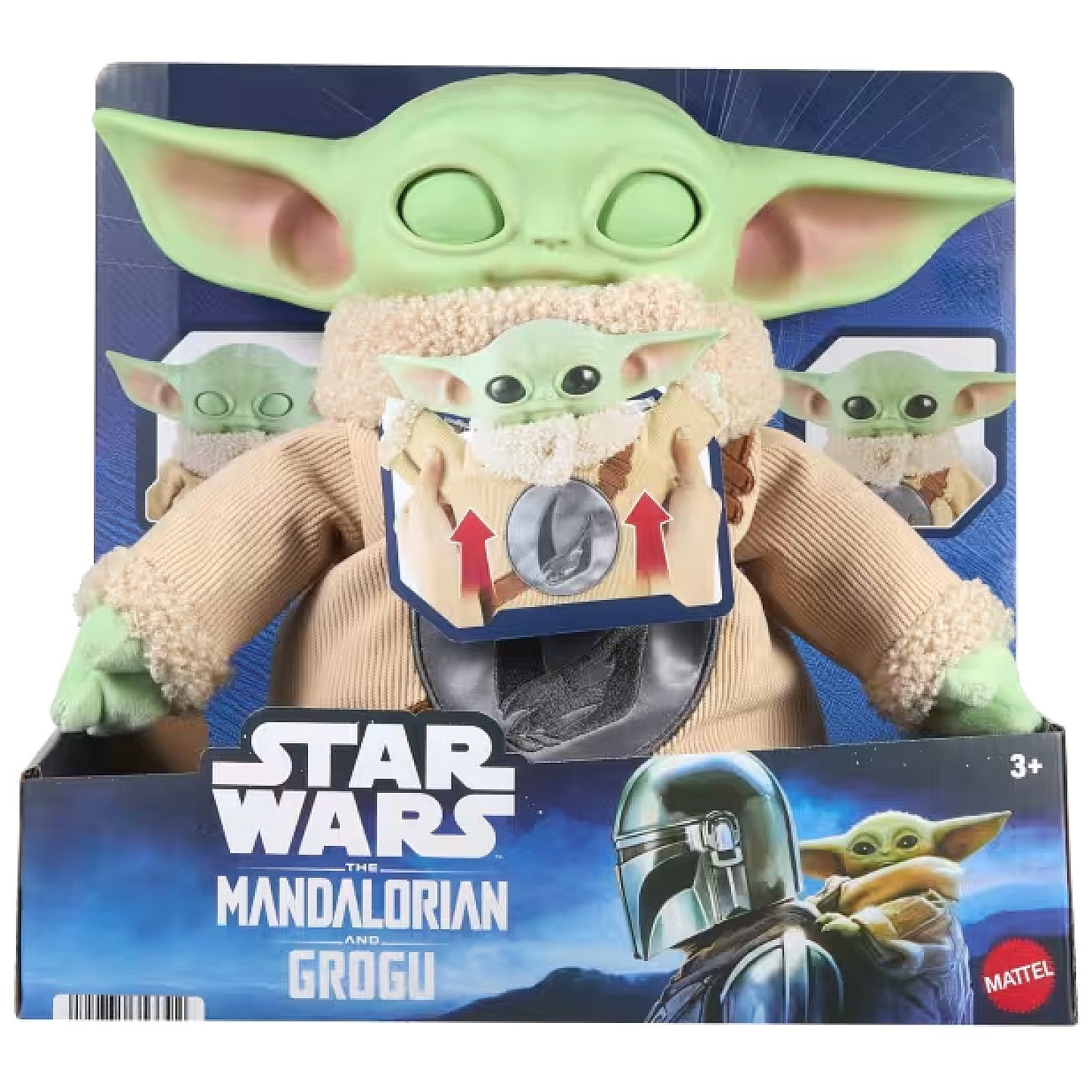 Star Wars - The Mandalorian & Grogu Movie Pick-Me-Up Grogu Character Plush Vinyl Head - Mattel