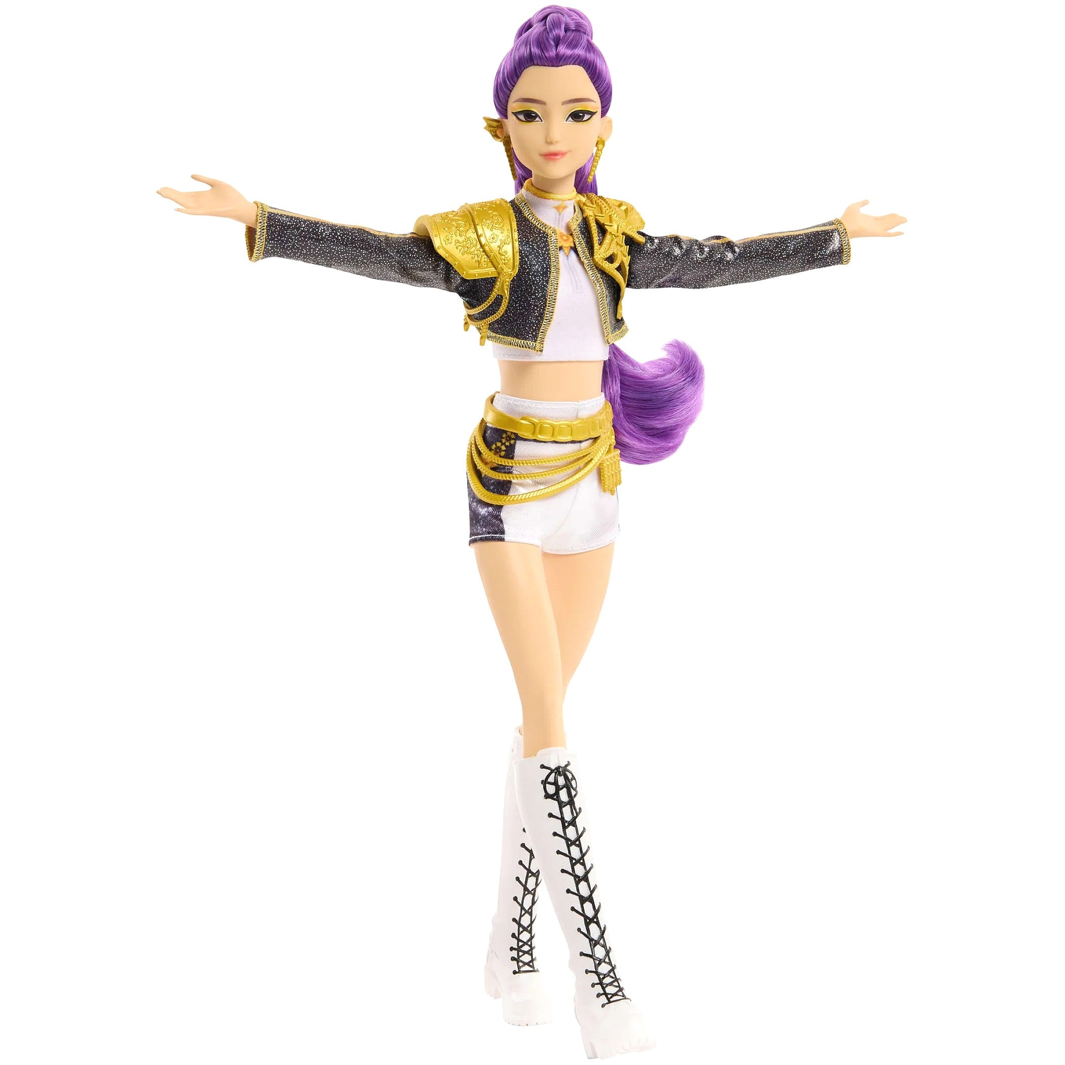 KPop Demon Hunters - HUNTR/X Rumi Singing Golden Fashion Doll - Mattel
