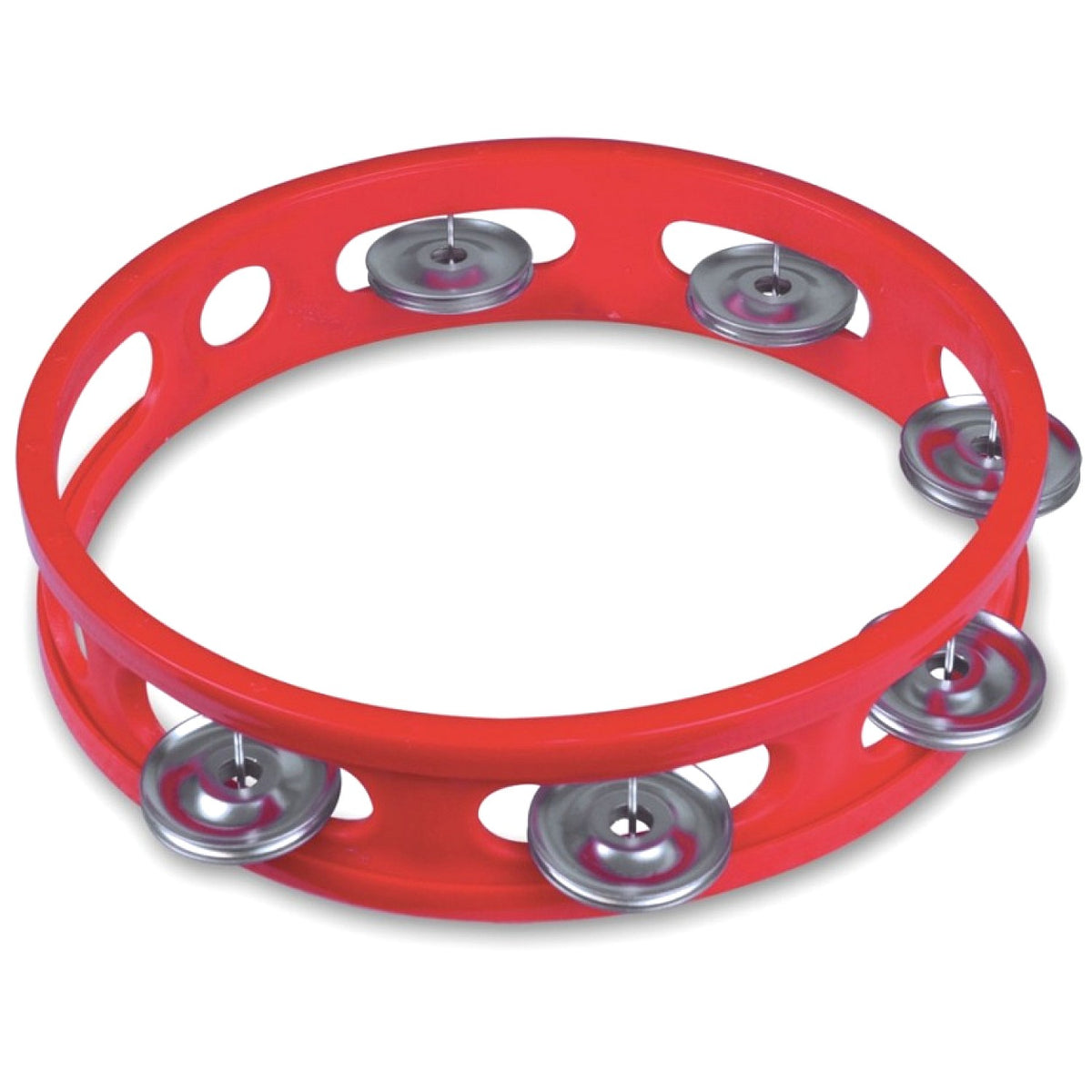Bontempi - Tambourine Red with Metal Cymbals Toy Musical Instrument