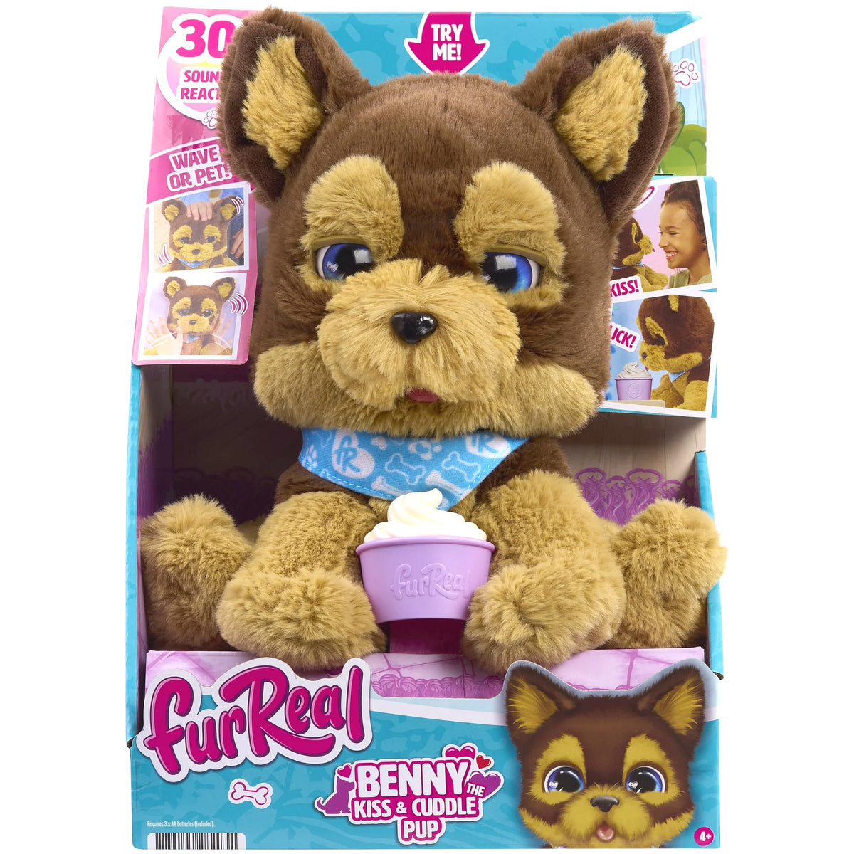 FurReal - Benny the Kiss & Cuddle Pup Interactive Plush