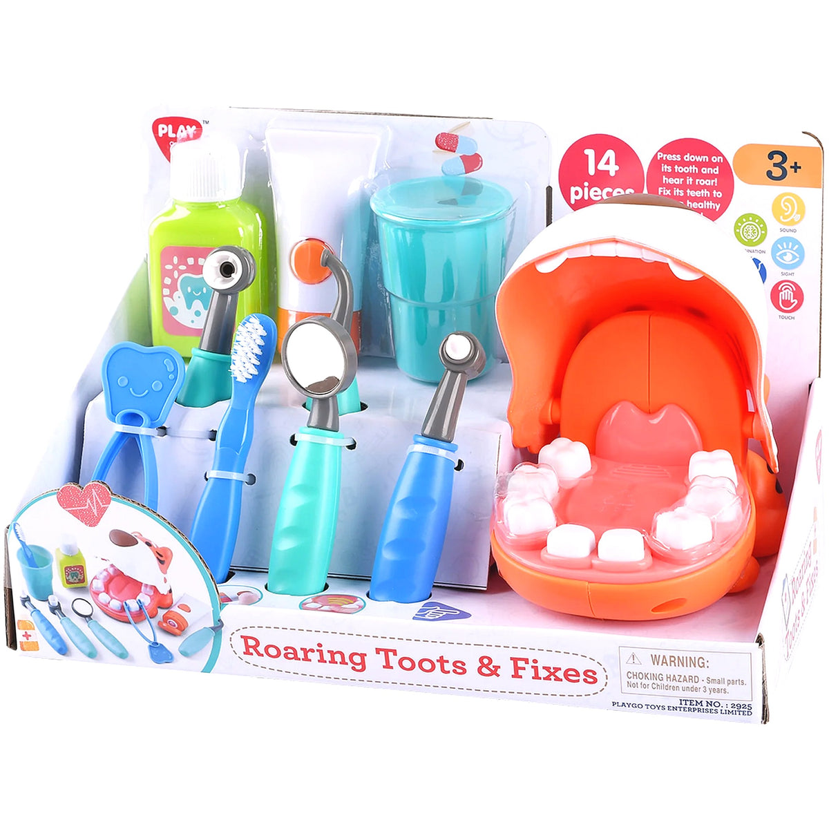 Playgo - Roaring Toots & Fixes Vehicle Playset 14 Pieces