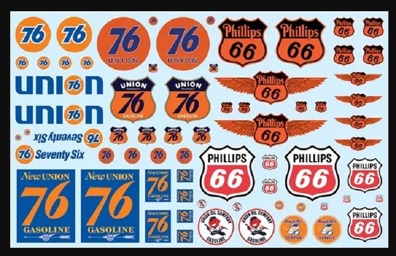 AMT 1:25 PHILLIPS 66&UNION 76 TRUCKING DECAL
