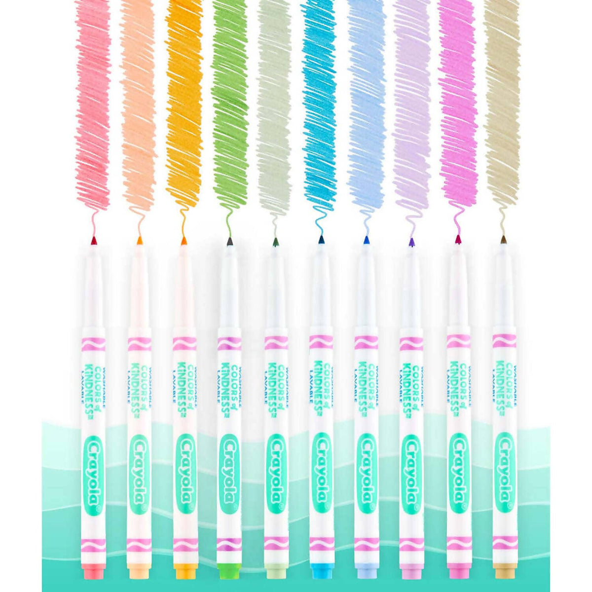 Crayola - Colors Of Kindness Fineline Washable Markers 10 Pack