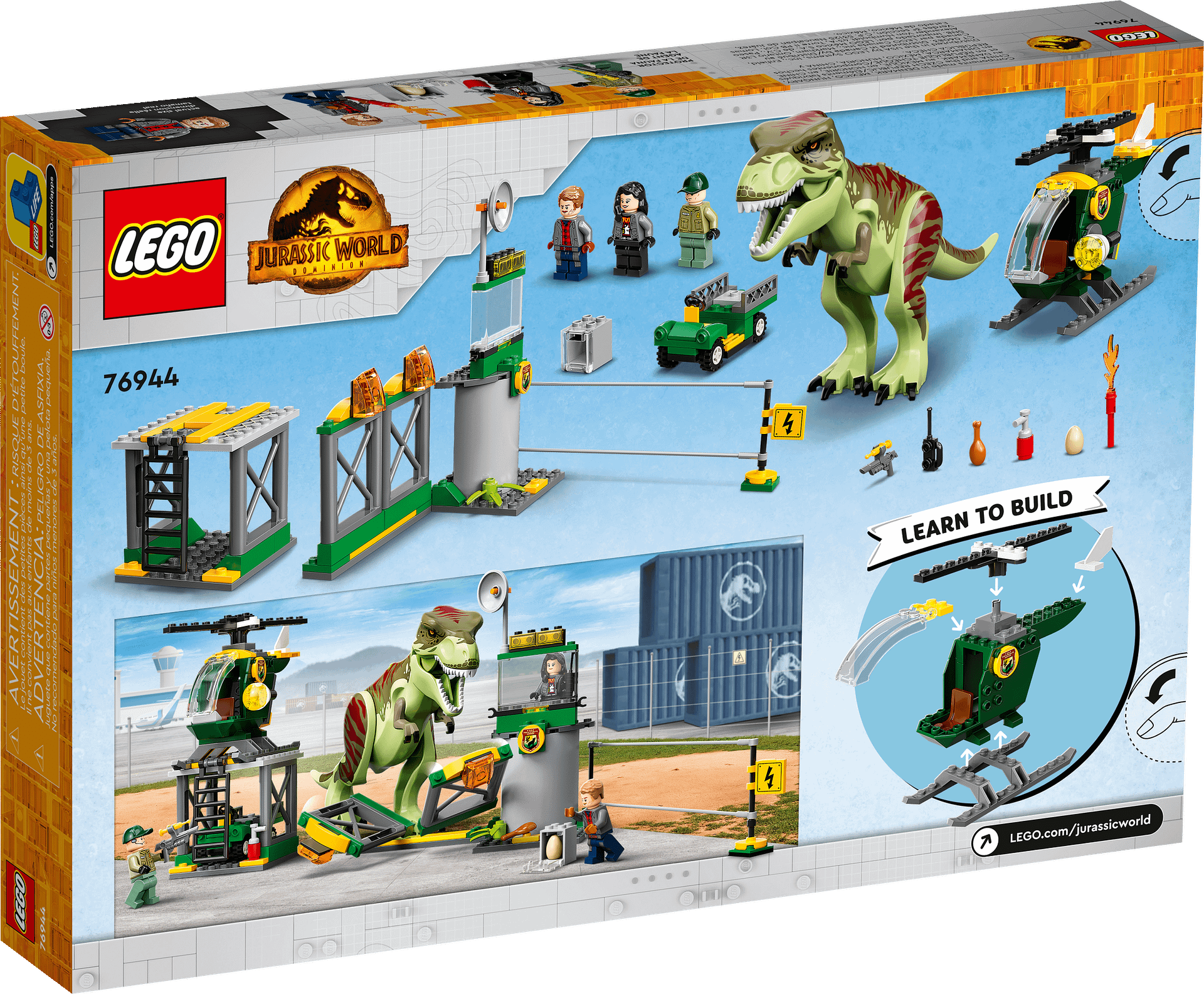 LEGO® 76944 T. rex Dinosaur Breakout - Jurassic World™ 4+
