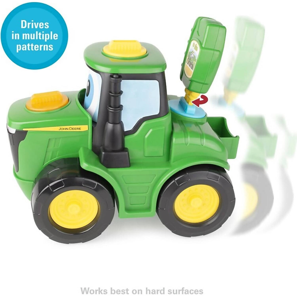 John Deere - Kids - Key-n-go Johnny Tractor With 15 Interactive Ways To Play - Tomy