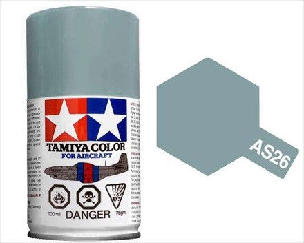 AS-26 TAMIYA ACRYLIC SPRAY PAINT 100ML (AIRCRAFT) LIGHT GHOST GRAY