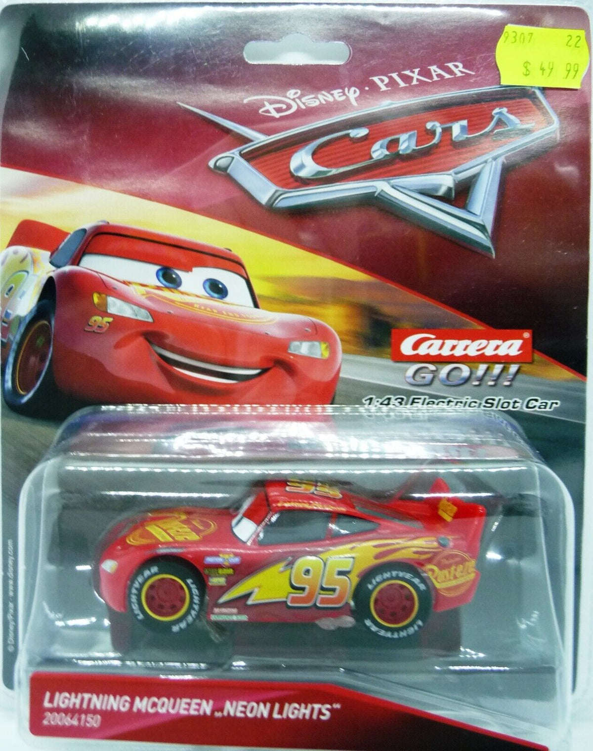 CARRERA - GO DISNEY PIXAR CARS LIGHTNING MCQUEEN NEON LIGHTS