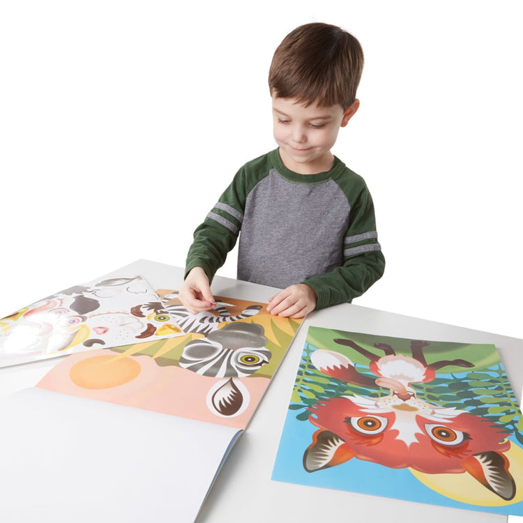 Melissa & Doug - Make-a-face Crazy Animals Sticker Pad