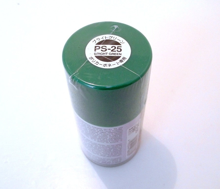 PS-25 TAMIYA POLYCARBONATE SPRAY PAINT BRIGHT GREEN