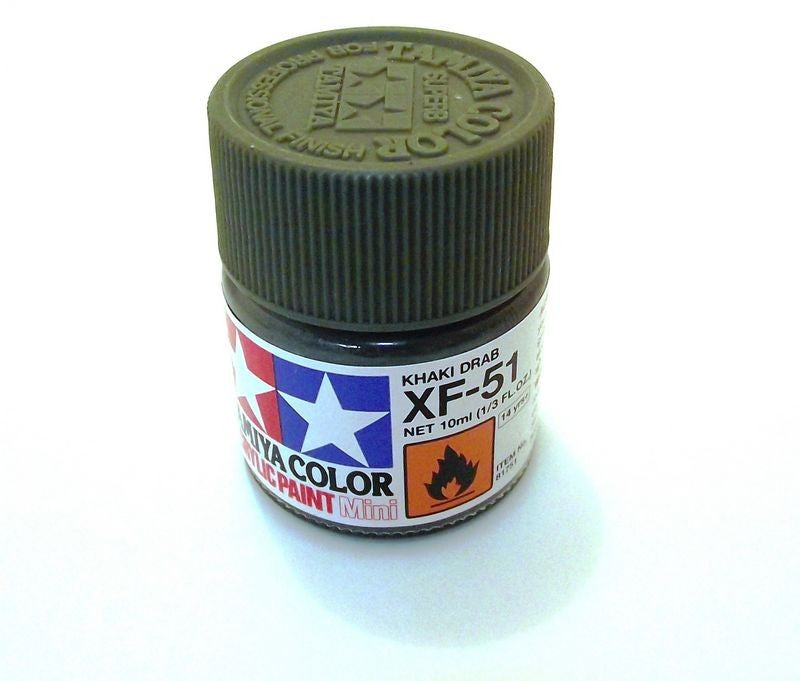 XF-51 TAMIYA ACRYLIC PAINT FLAT KHAKI DRAB