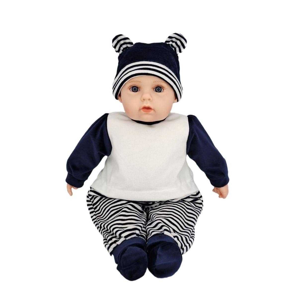 Cotton Candy - Baby Doll Lee With Navy/white Outfit Soft Body 50cm