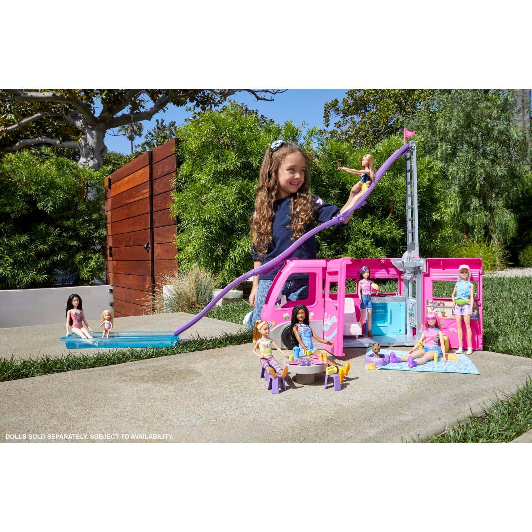 Barbie - Camper Dreamcamper Toy Playset With Pool And 60+ Accessories 2022