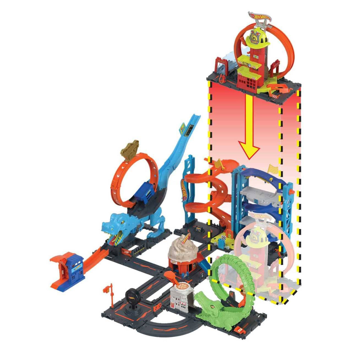 Hot Wheels - City Super Loop Fire Station