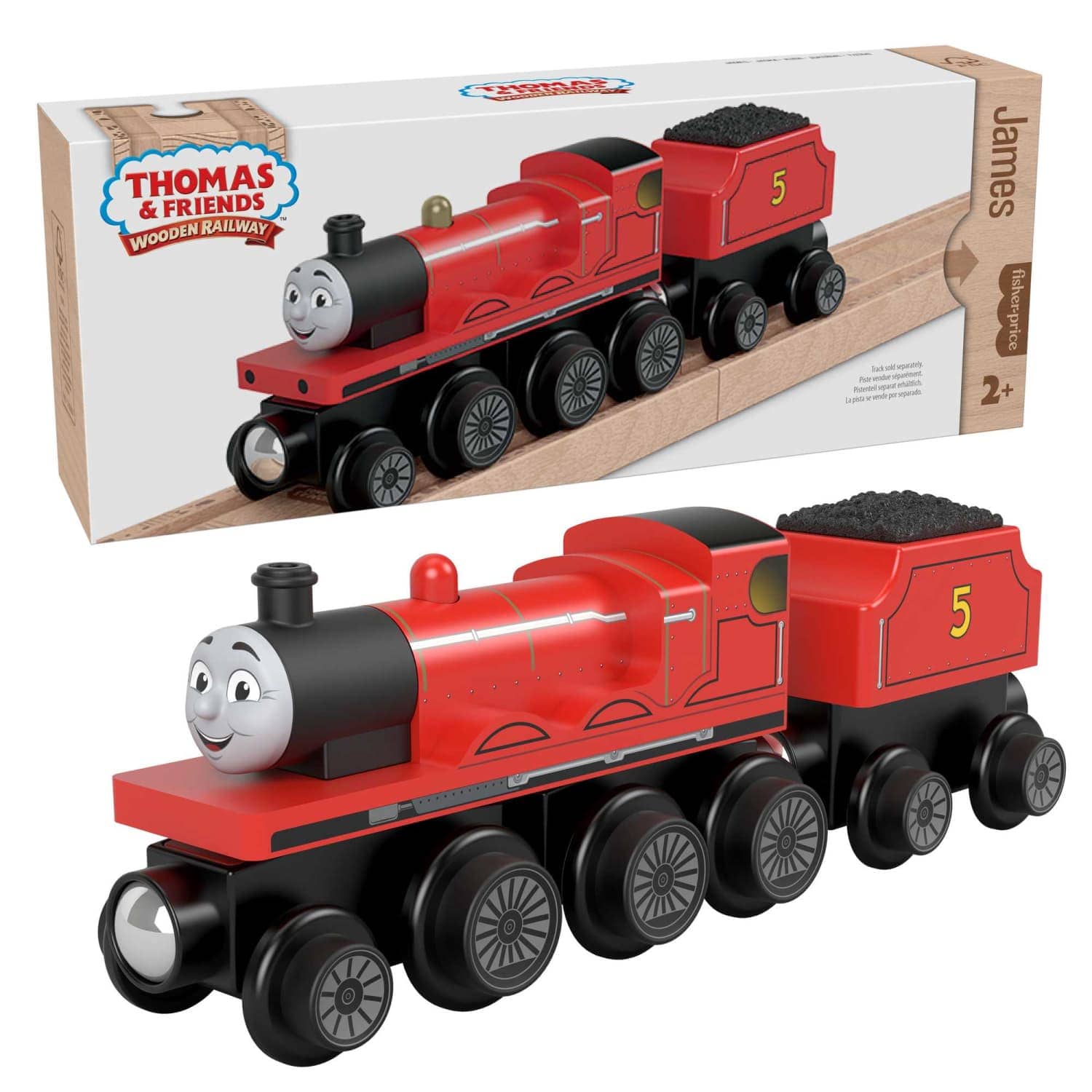 Thomas & Friends - Wooden Railway James Engine And Coal-Car