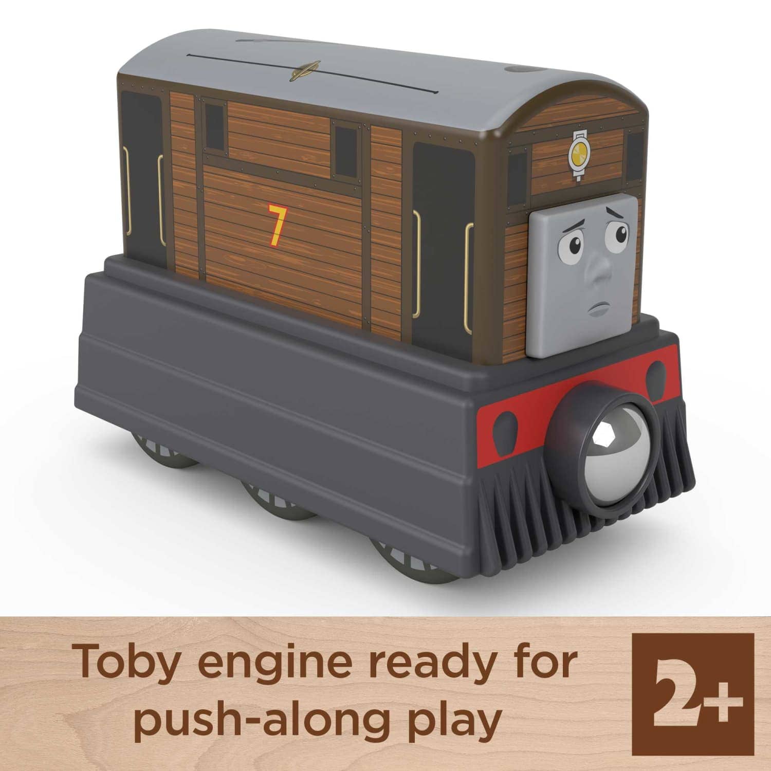 Fisher-Price - Thomas & Friends Wooden Railway Toby Engine