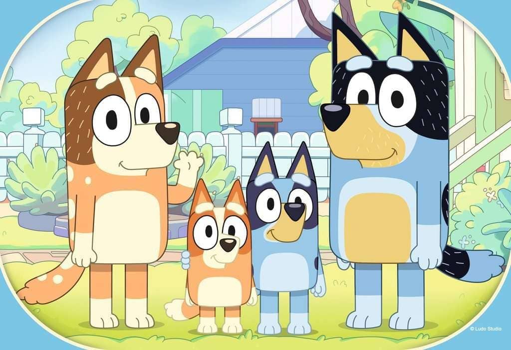 Ravensburger - Bluey Family Time 35-Piece Jigsaw Puzzle - Colourful Preschool Puzzle Featuring Bluey And Her Family