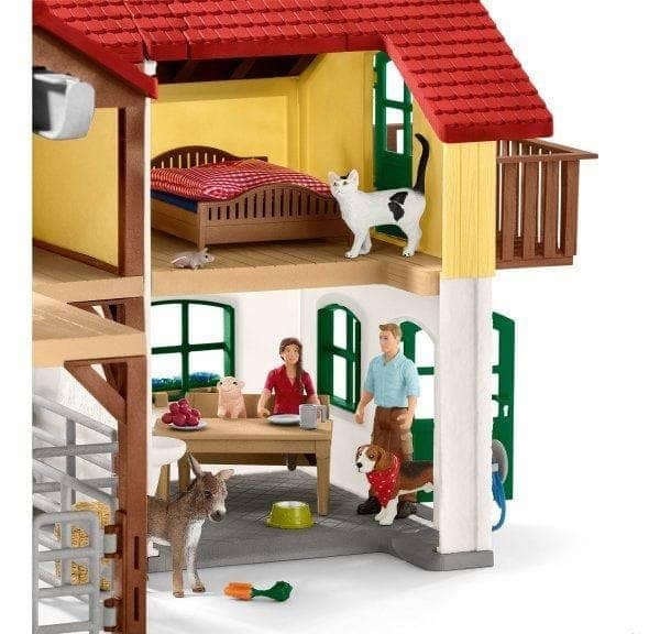 Schleich - Large Farm House Animal Playset