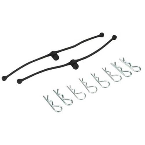 DUBRO - BODY KLIP RETAINERS BLACK 2PCE 2245