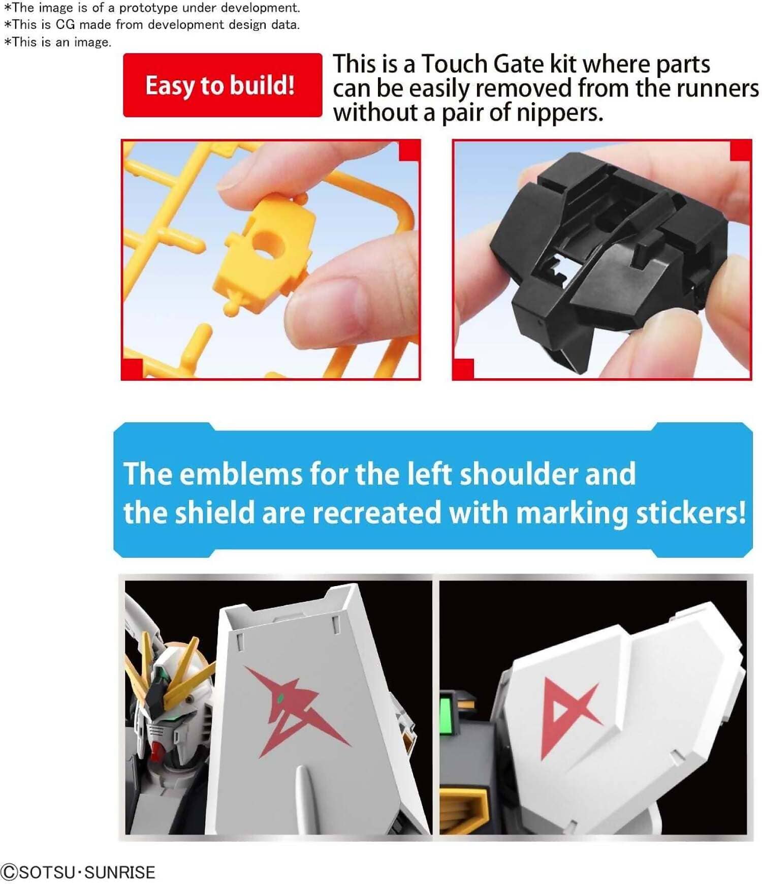 BANDAI - ENTRY GRADE 1:144 RX93 NU GUNDAM