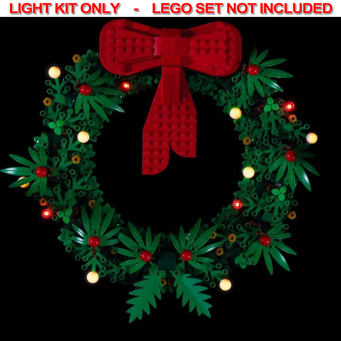 Light My Bricks - LIGHT KIT for LEGO® Christmas Wreath 40426