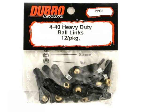 DUBRO - BALL LINK HEAVY DUTY 12PCS 2263