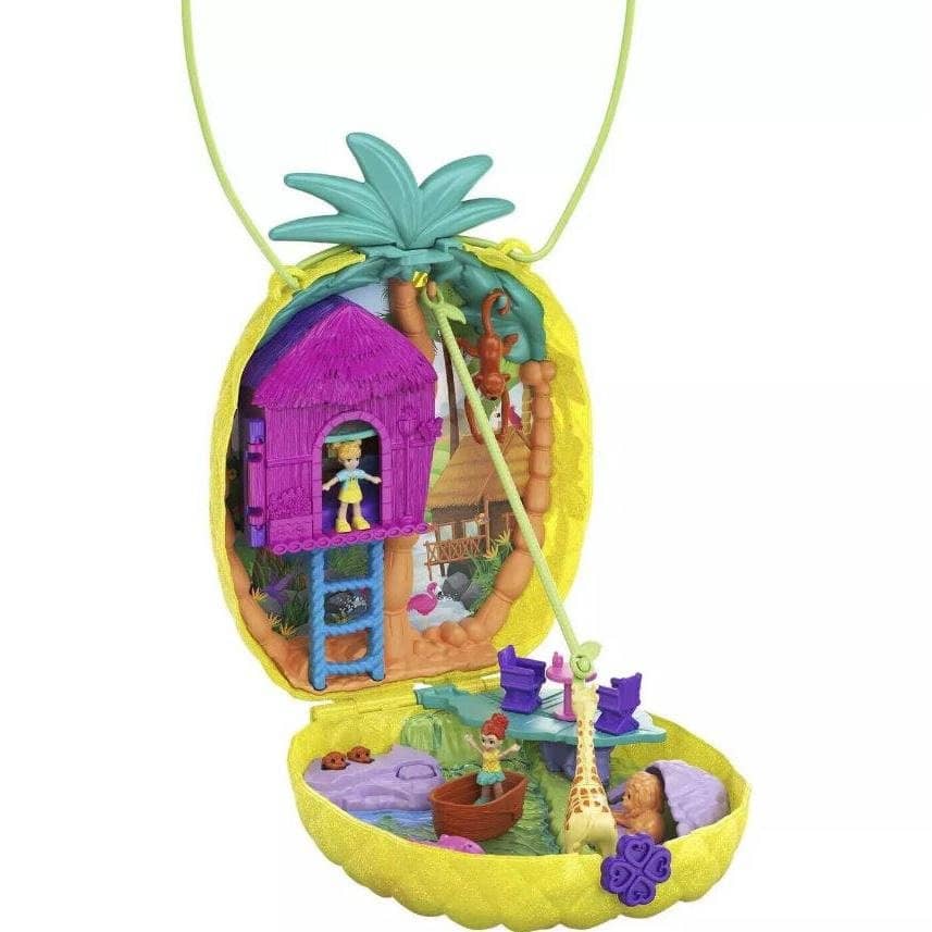 Polly Pocket - Polly Pocket Tropicool Pineapple Purse Compact Playset Mattel