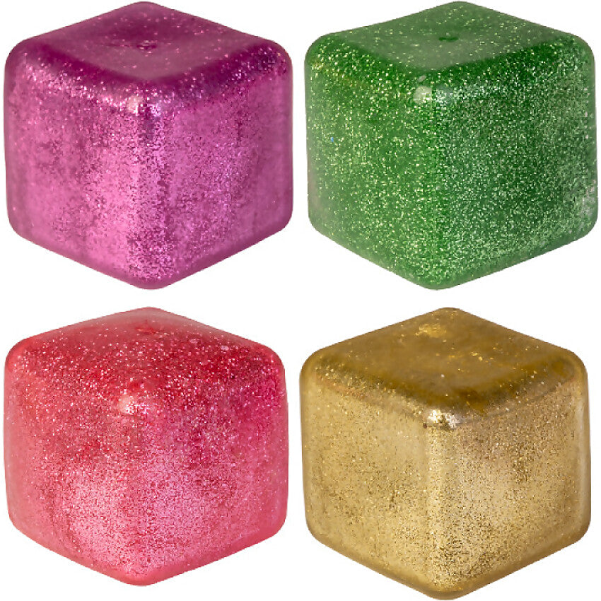 Smoosho's - Glitter Sensory Jelly Cube (1x Assorted Colour Chosen at Random)