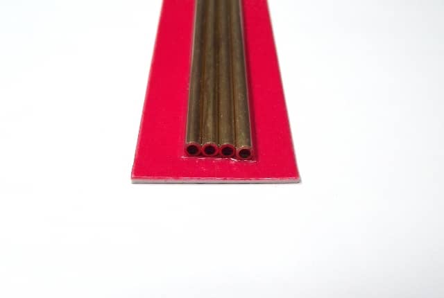 K&S METAL #9821 BRASS ROUND TUBE 3MM X .45MM X 300MM 4PCS