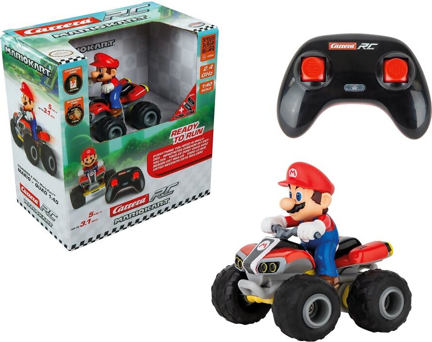 CARRERA - RC 2.4GHZ MARIO KART MARIO - QUAD 1:40