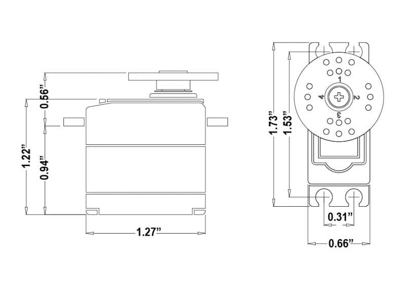 HITEC - HS-225MG SERVO METAL GEAR