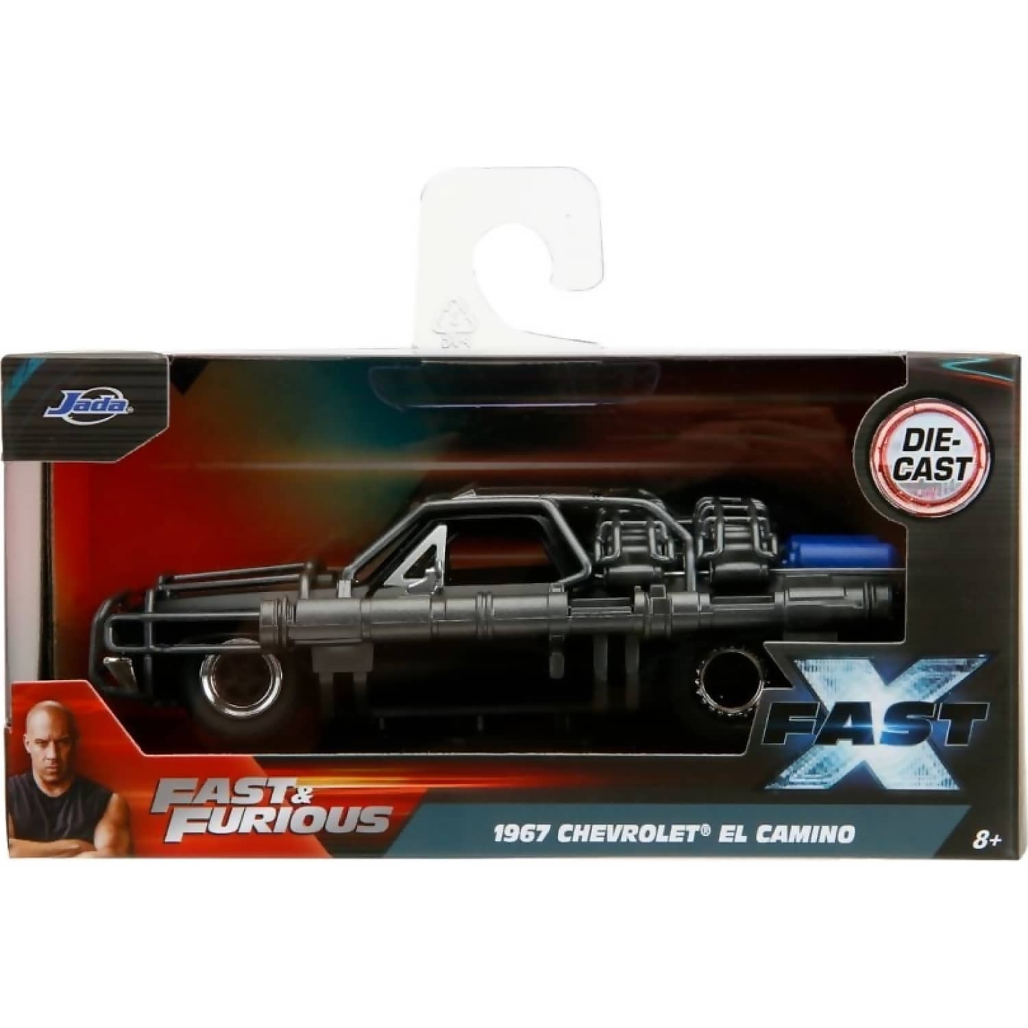 JADA TOYS - FAST & FURIOUS 10 - 1967 CHEVY EL CAMINO WITH CAGE 1:32 SCALE DIECAST VEHICLE