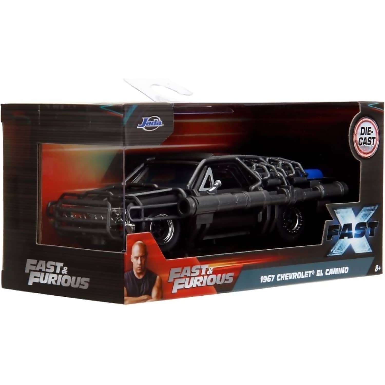 JADA TOYS - FAST & FURIOUS 10 - 1967 CHEVY EL CAMINO WITH CAGE 1:32 SCALE DIECAST VEHICLE