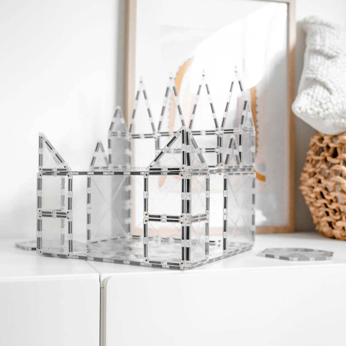 Connetix - Magnetic Tiles Clear Pack 34pc